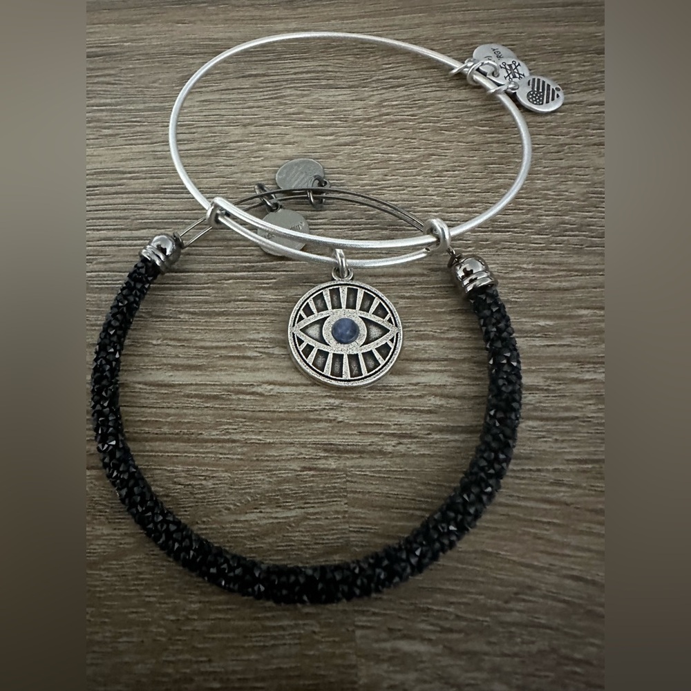 Alex and Ani evil eye set